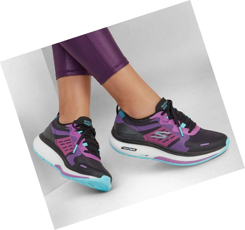 Zapatillas Para Caminar Skechers GO WALK Workout Walker - Galaxy Motion Mujer Negras Multicolor | A5T3Q_AR