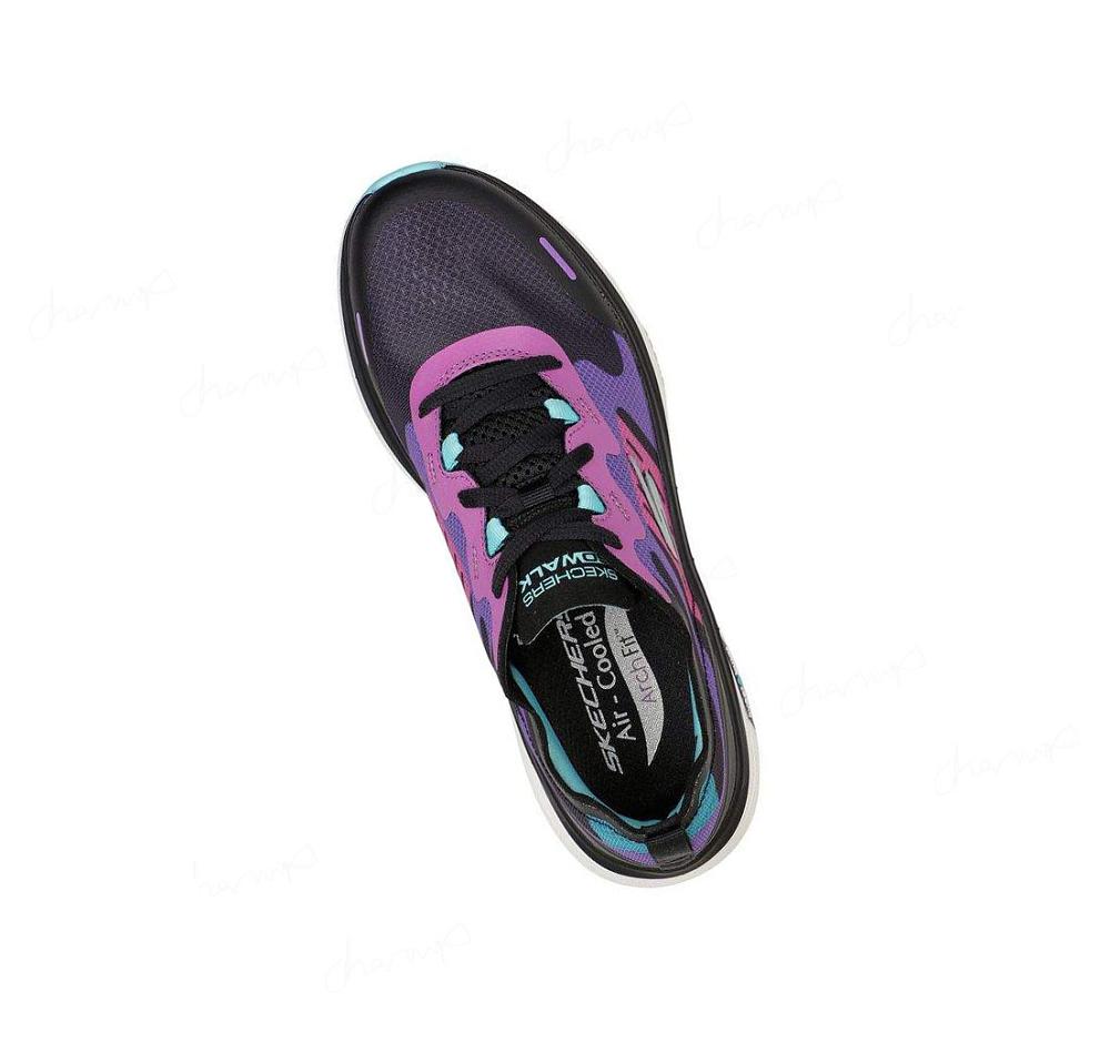 Zapatillas Para Caminar Skechers GO WALK Workout Walker - Galaxy Motion Mujer Negras Multicolor | A5T3Q_AR