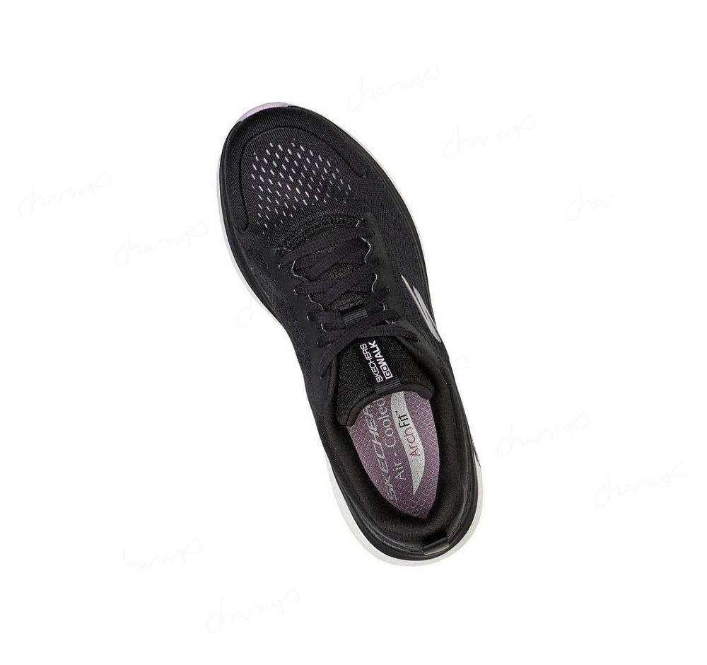 Zapatillas Para Caminar Skechers GO WALK Workout Walker - Outpace Mujer Negras Lavanda | A623D_AR