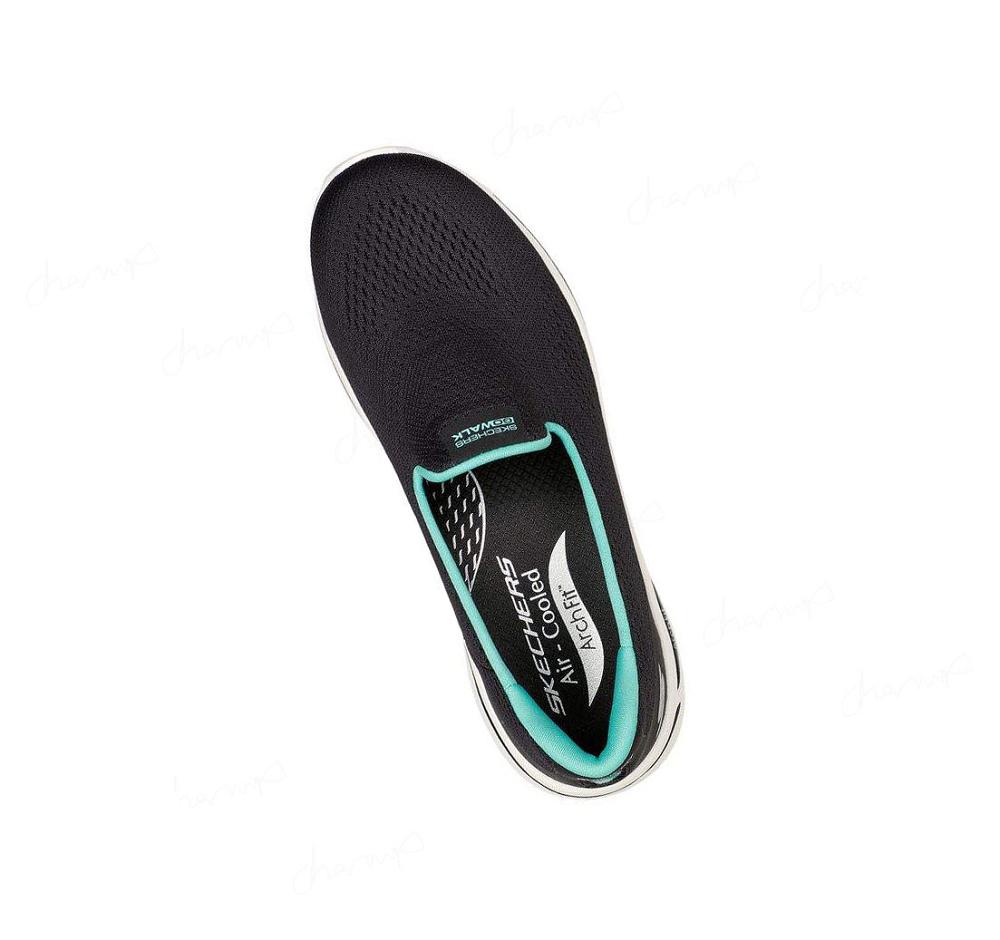 Zapatillas Para Caminar Skechers GO WALK Arch Fit - Imagined Mujer Negras Turquesa | A638S_AR