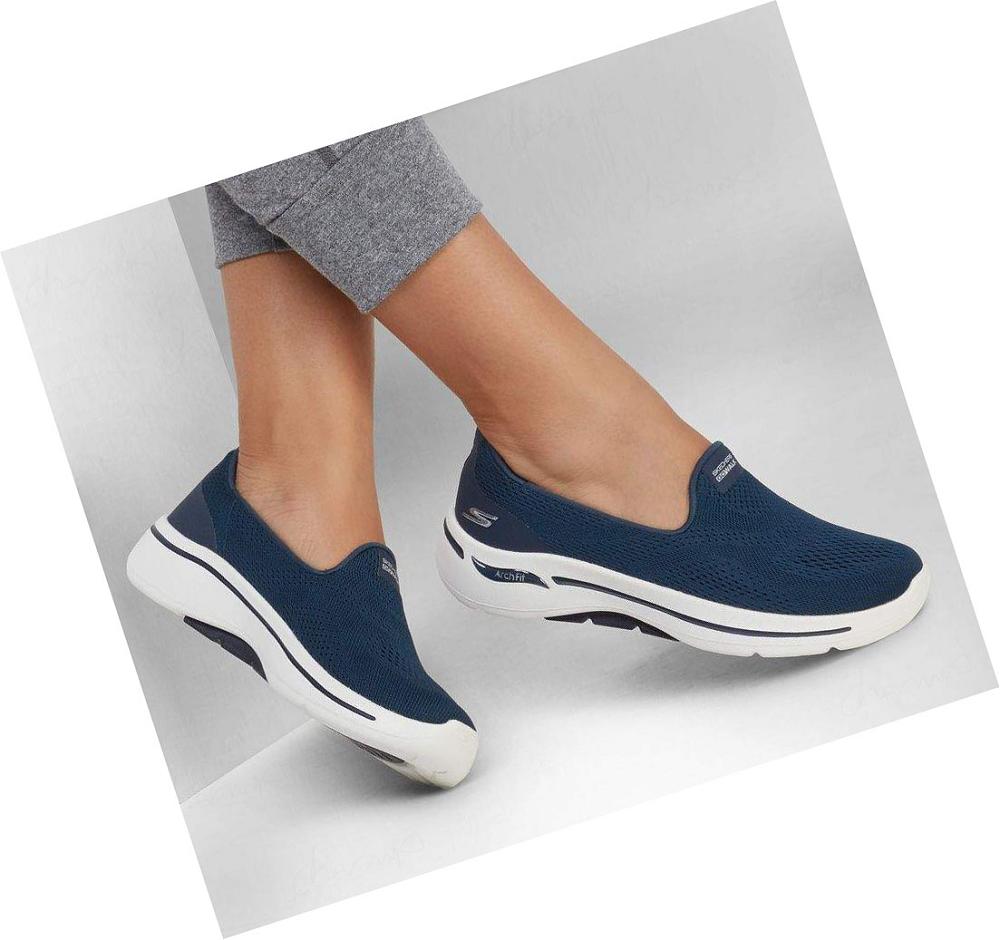 Zapatillas Para Caminar Skechers GO WALK Arch Fit - Imagined Mujer Azul Marino | A688L_AR