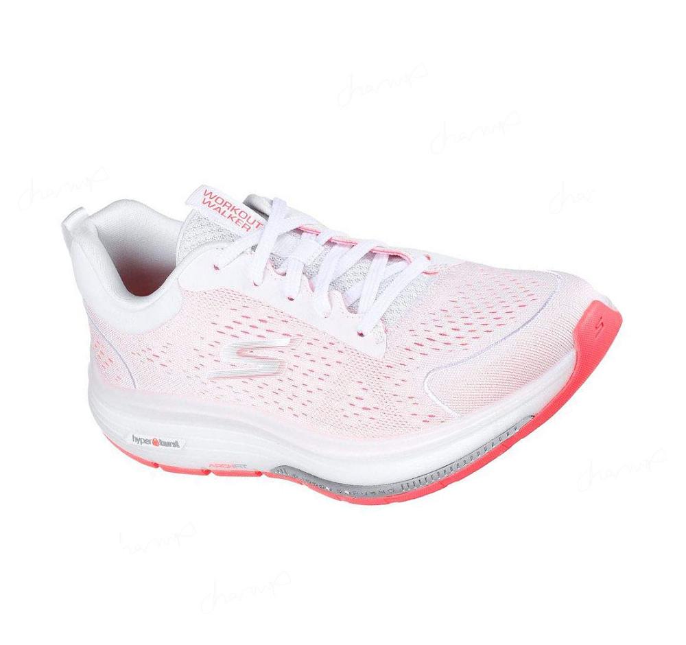 Zapatillas Para Caminar Skechers GO WALK Workout Walker - Outpace Mujer Blancas Coral | A698R_AR