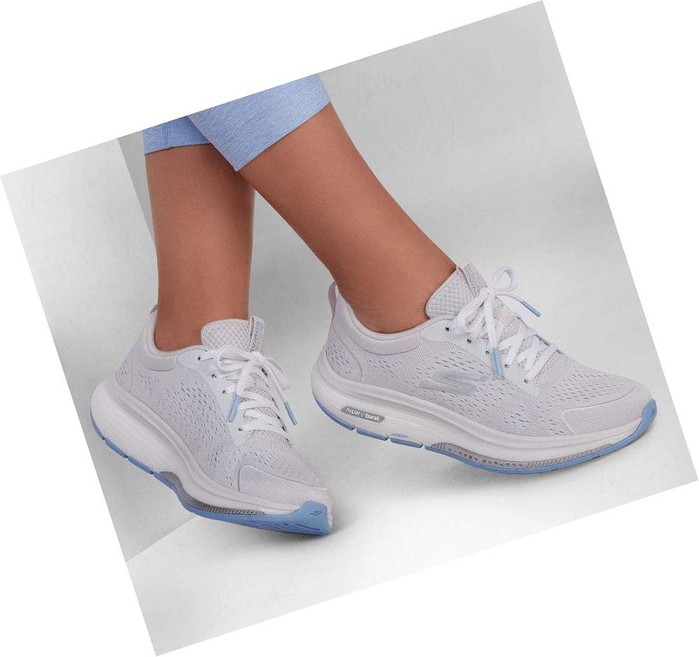 Zapatillas Para Caminar Skechers GO WALK Workout Walker - Outpace Mujer Gris Azules Claro | A6A8B_AR