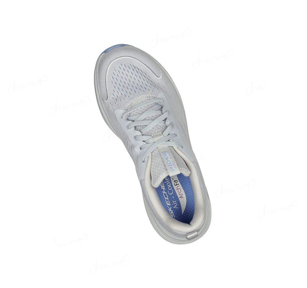 Zapatillas Para Caminar Skechers GO WALK Workout Walker - Outpace Mujer Gris Azules Claro | A6A8B_AR