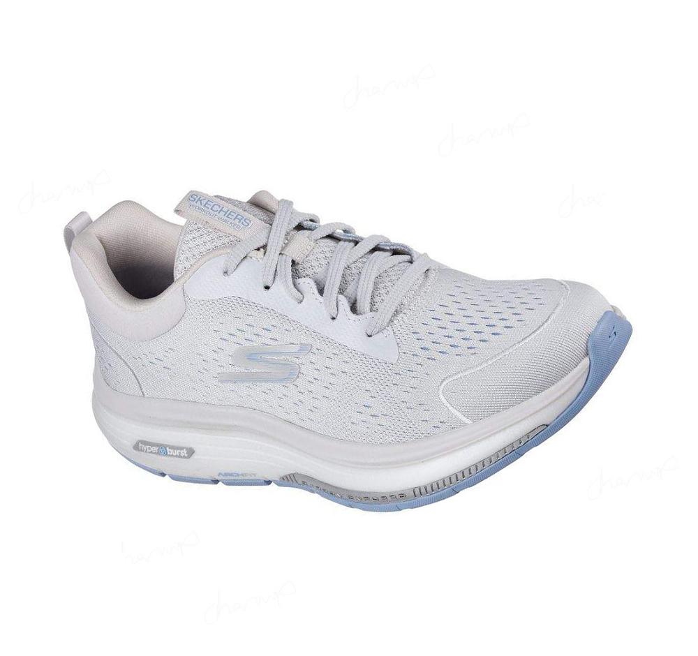 Zapatillas Para Caminar Skechers GO WALK Workout Walker - Outpace Mujer Gris Azules Claro | A6A8B_AR