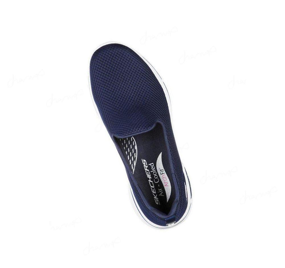 Zapatillas Para Caminar Skechers GO WALK Arch Fit - Grateful Mujer Azul Marino Blancas | A92AS_AR