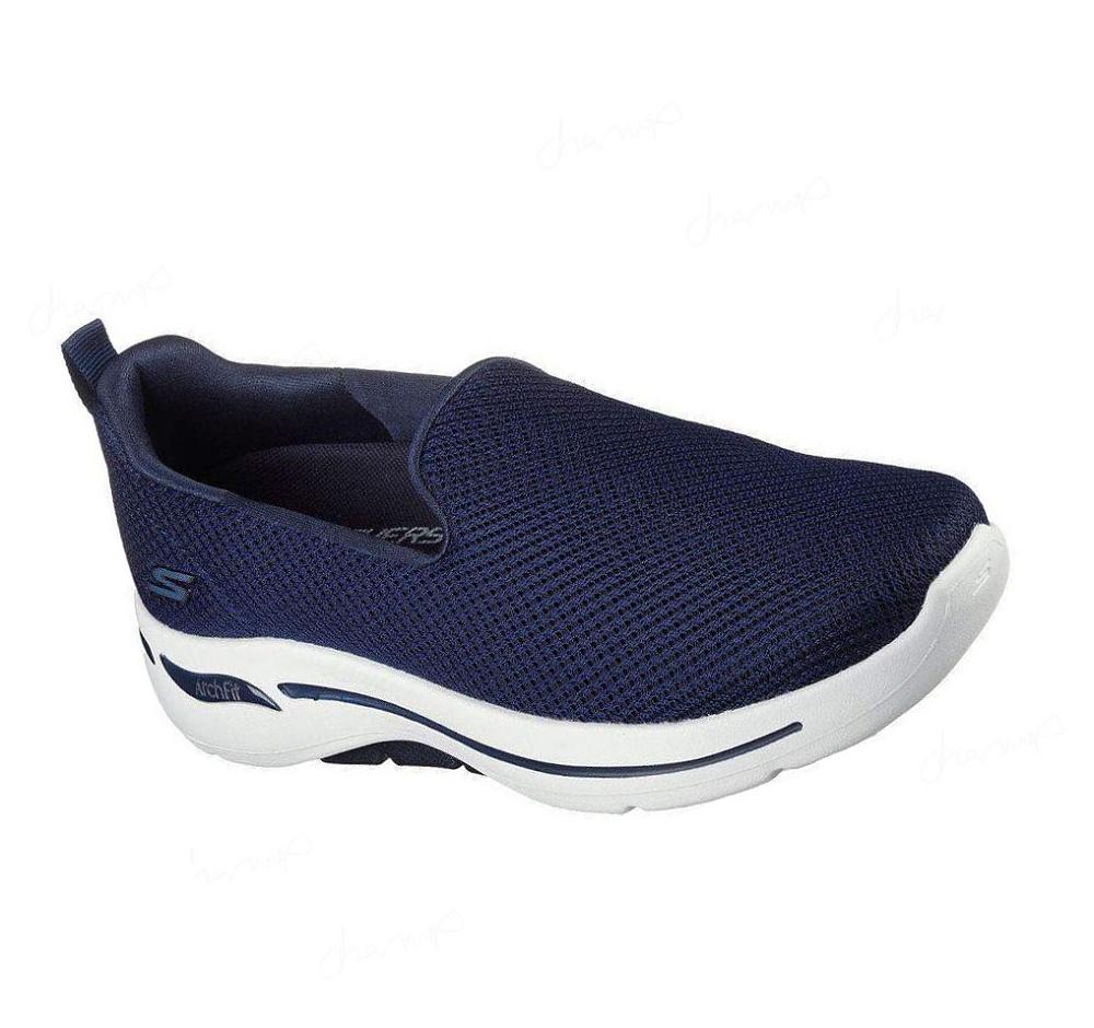 Zapatillas Para Caminar Skechers GO WALK Arch Fit - Grateful Mujer Azul Marino Blancas | A92AS_AR