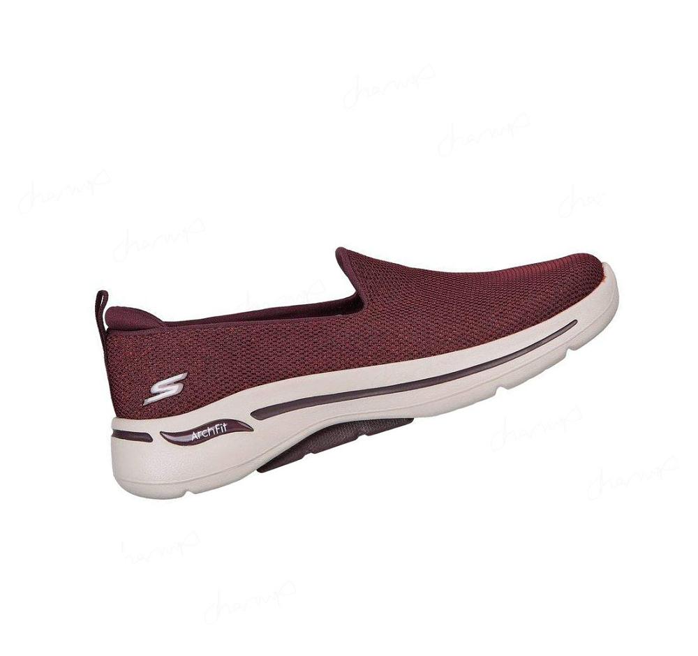 Zapatillas Para Caminar Skechers GO WALK Arch Fit - Vividly Mujer Burdeos | A9TAL_AR