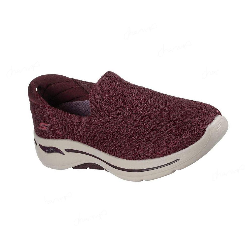 Zapatillas Para Caminar Skechers GO WALK Arch Fit Mujer Burdeos | AT88W_AR