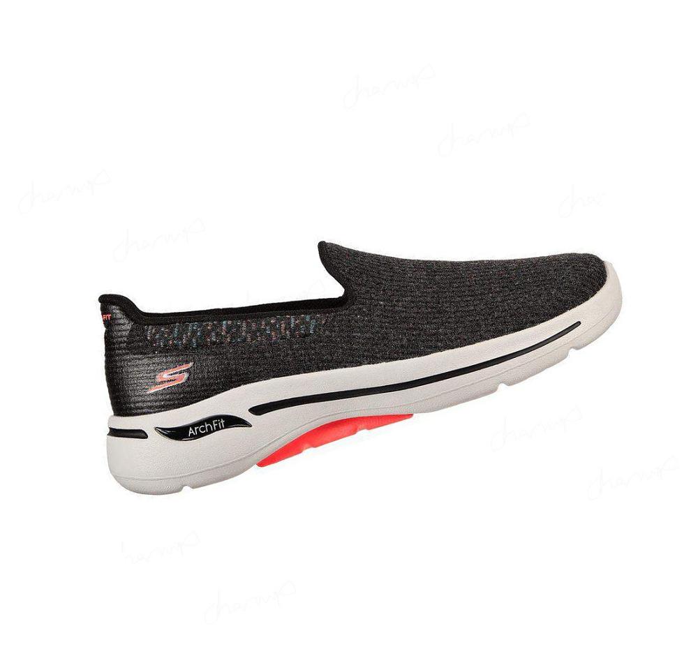 Zapatillas Para Caminar Skechers GO WALK Arch Fit - Our Earth Mujer Negras Rosas | I3A2C_AR