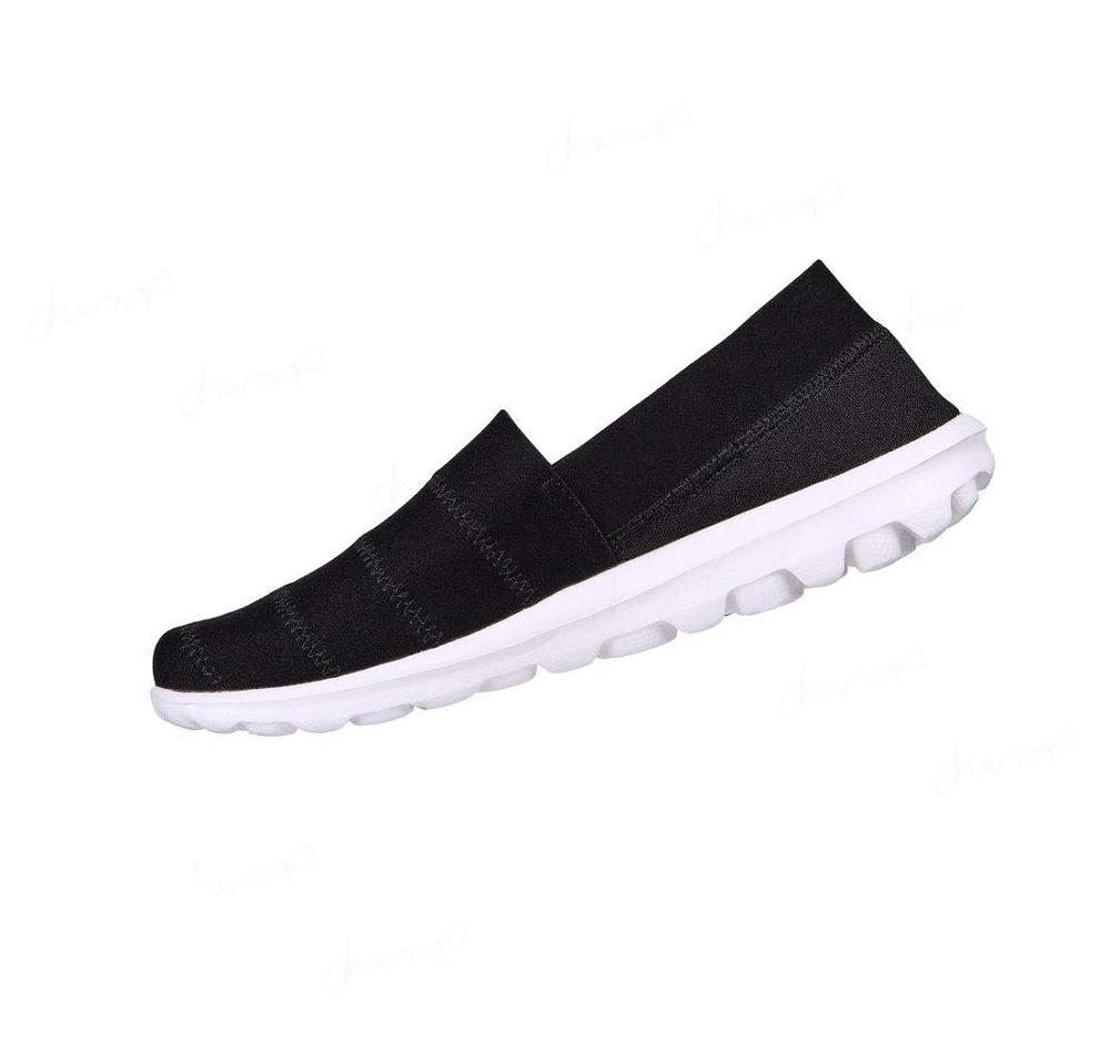 Zapatillas Para Caminar Skechers GO WALK Classic - Gracious Joy Mujer Negras Blancas | I663Q_AR