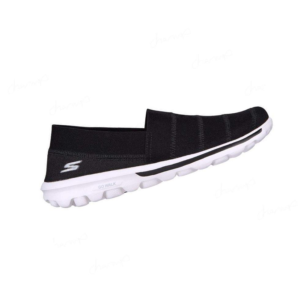 Zapatillas Para Caminar Skechers GO WALK Classic - Gracious Joy Mujer Negras Blancas | I663Q_AR