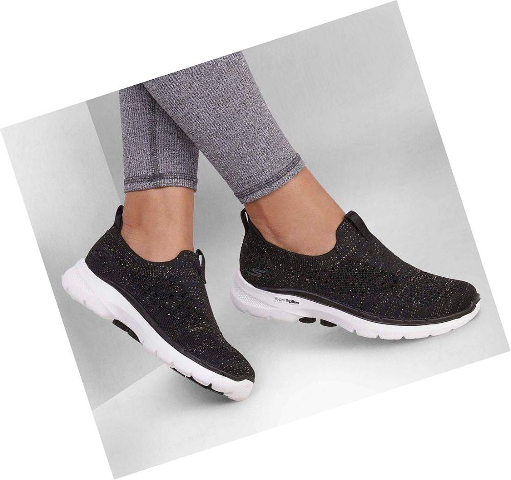 Zapatillas Para Caminar Skechers GO WALK 6 - Adalia Mujer Negras | T169E_AR