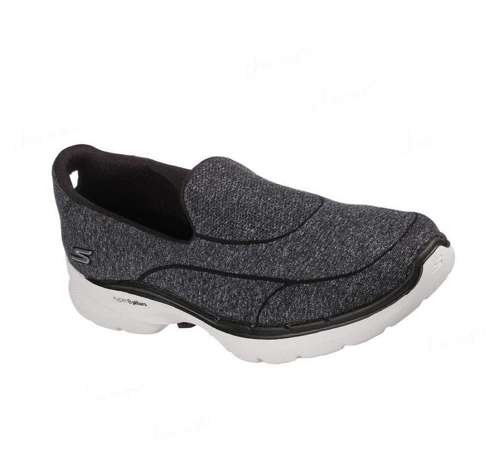 Zapatillas Para Caminar Skechers GO WALK 6 - Carice Mujer Negras Blancas | T1T2B_AR