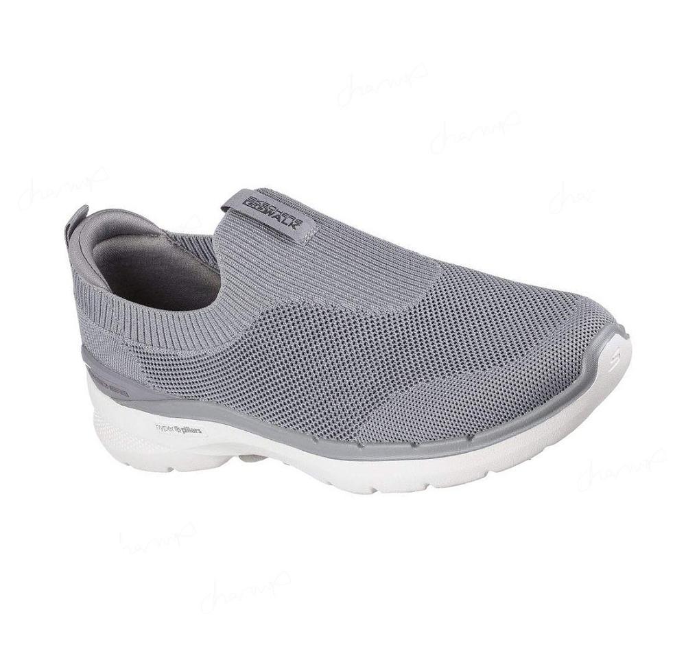 Zapatillas Para Caminar Skechers GO WALK 6 - Warnock Hombre Gris | T98T0_AR