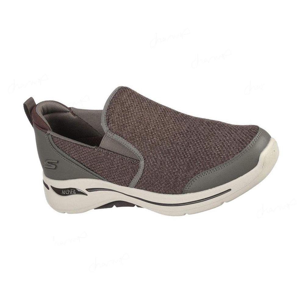 Zapatillas Para Caminar Skechers GO WALK Arch Fit - Goodman Hombre Marrones | TT50K_AR