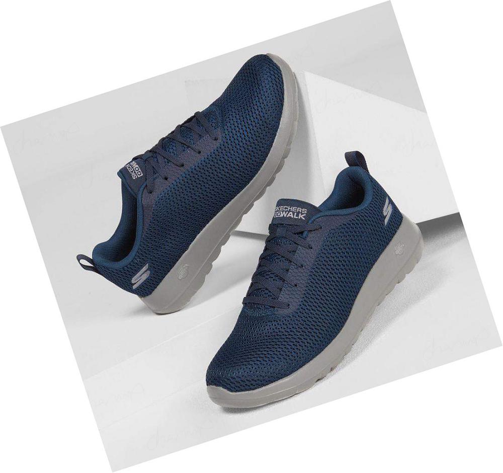 Zapatillas Para Caminar Skechers GOwalk Max - Effort Hombre Azul Marino Gris | 501AB_AR