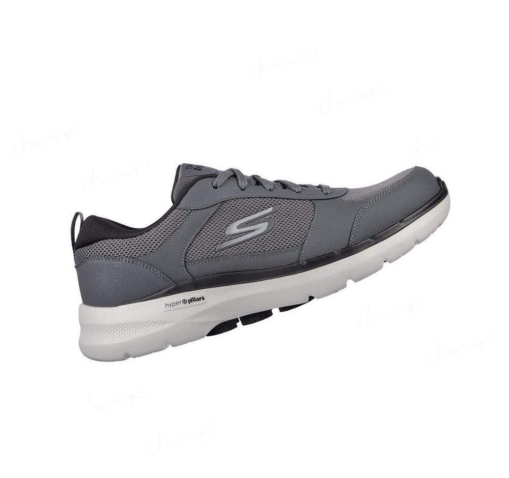 Zapatillas Para Caminar Skechers GOwalk 6 - Compete Hombre Gris Negras | 5089E_AR