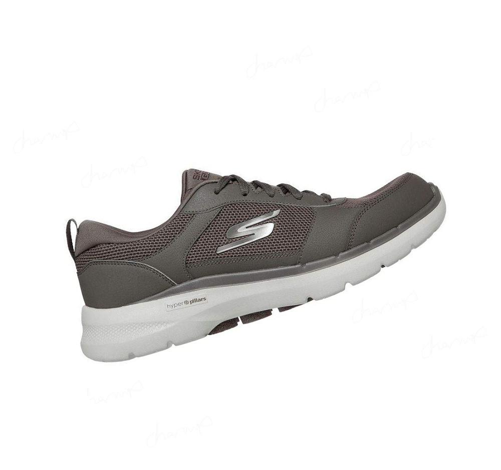 Zapatillas Para Caminar Skechers GOwalk 6 - Compete Hombre Kaki | 508TD_AR