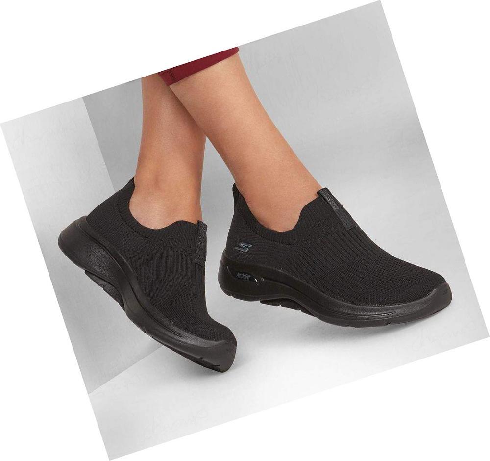 Zapatillas Para Caminar Skechers GOwalk Arch Fit - Iconic Mujer Negras | 51TAA_AR