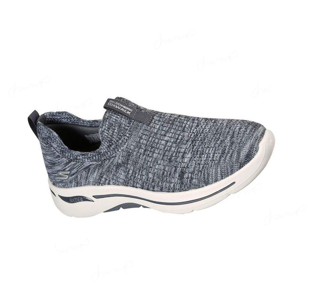 Zapatillas Para Caminar Skechers GOwalk Arch Fit - Rainbow Sunrise Mujer Gris Azules | 52A9D_AR