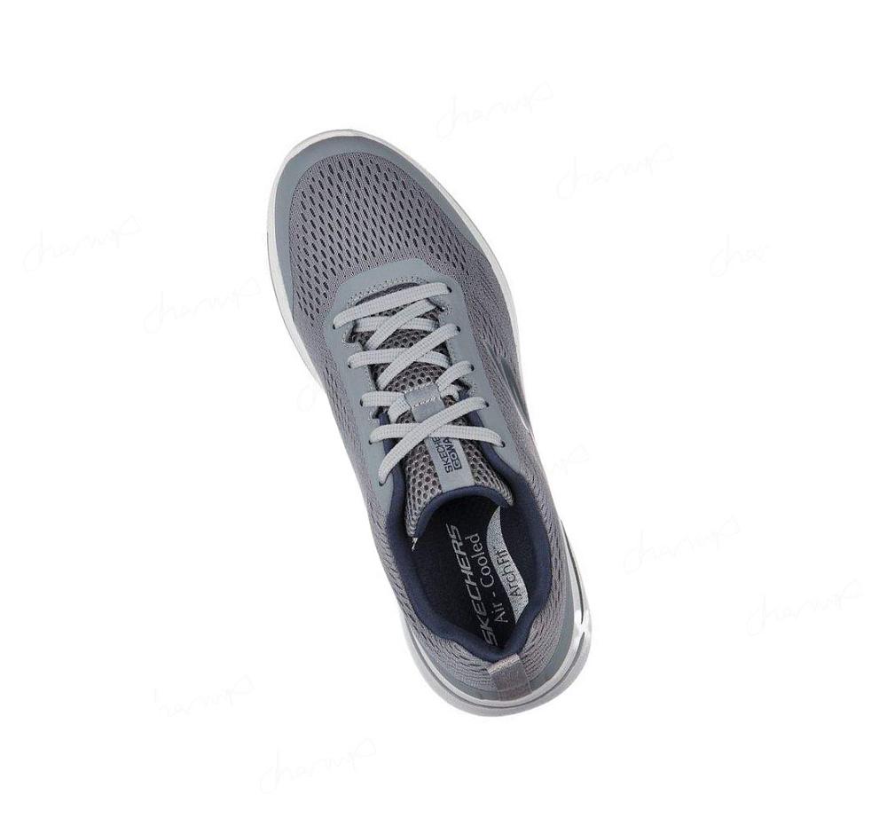 Zapatillas Para Caminar Skechers GOwalk Arch Fit - Idyllic Hombre Gris Azul Marino | 55258_AR