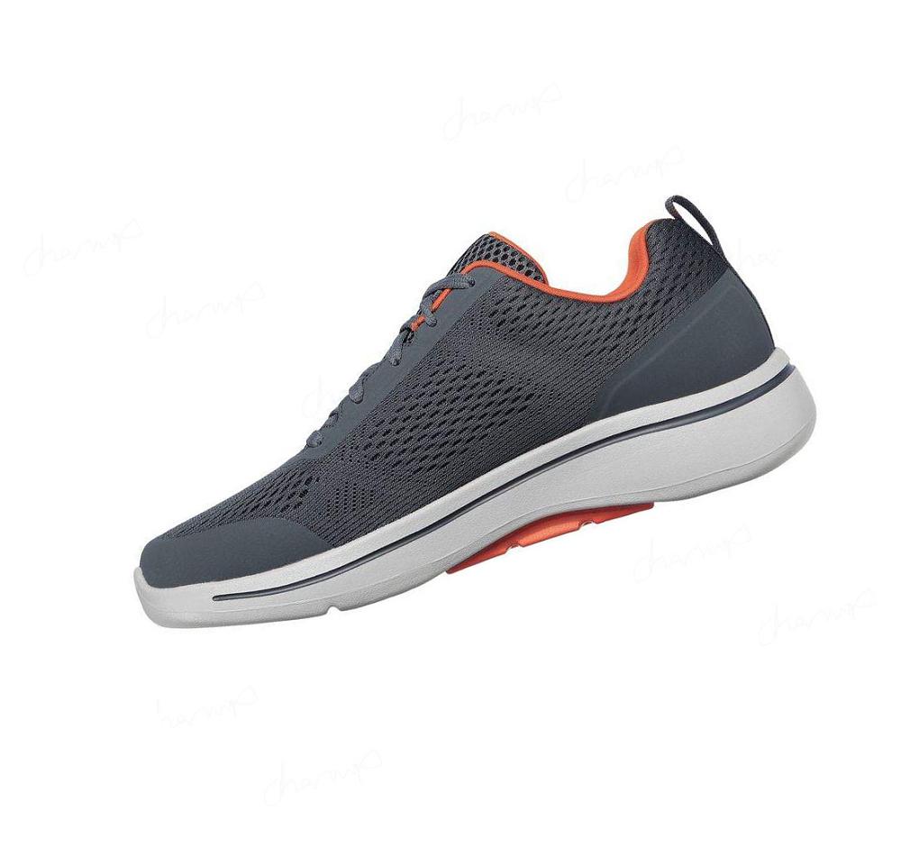 Zapatillas Para Caminar Skechers GOwalk Arch Fit - Idyllic Hombre Gris Naranjas | 553TQ_AR