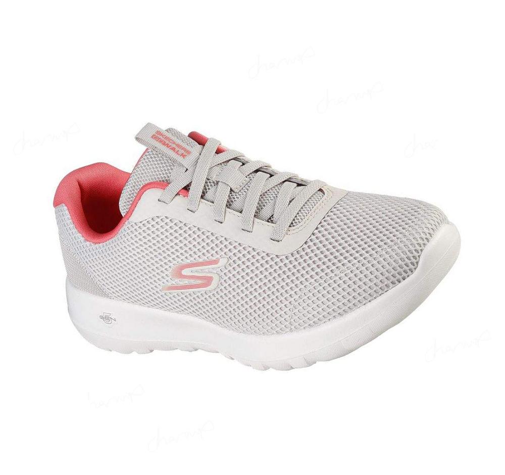 Zapatillas Para Caminar Skechers GOwalk Joy - Light Motion Mujer Blancas Rosas | 5638B_AR