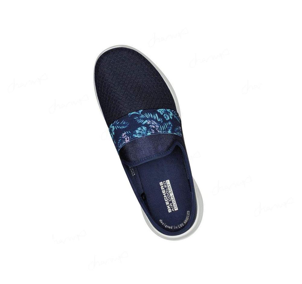 Zapatillas Para Caminar Skechers GOwalk Joy - Tropical Oasis Mujer Azul Marino | 5838L_AR