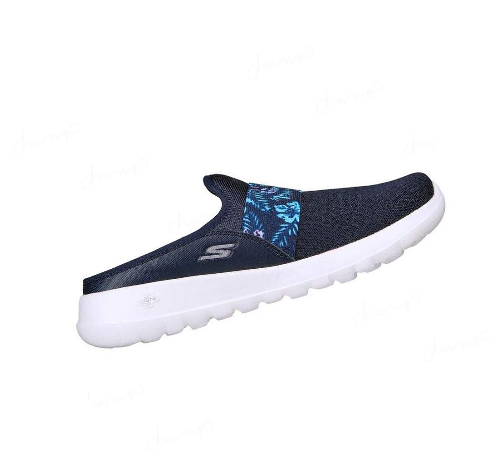 Zapatillas Para Caminar Skechers GOwalk Joy - Tropical Oasis Mujer Azul Marino | 5838L_AR