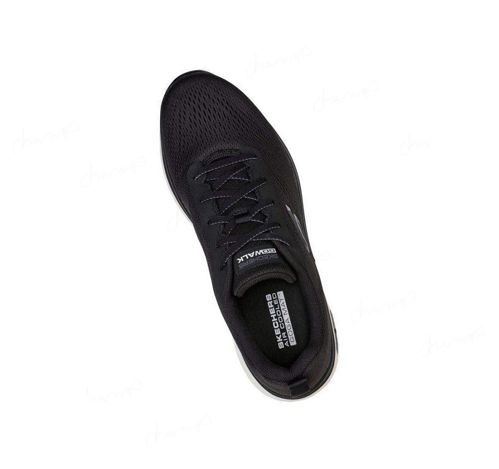 Zapatillas Para Caminar Skechers GOwalk Hyperburst Hombre Negras Blancas | 59T5G_AR