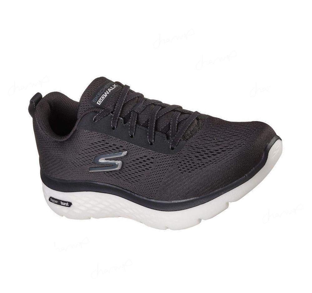 Zapatillas Para Caminar Skechers GOwalk Hyperburst Hombre Negras Blancas | 59T5G_AR