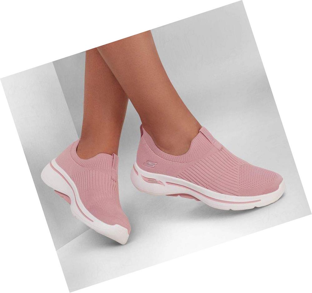 Zapatillas Para Caminar Skechers GOwalk Arch Fit - Iconic Mujer Rosas Claro | 5A130_AR