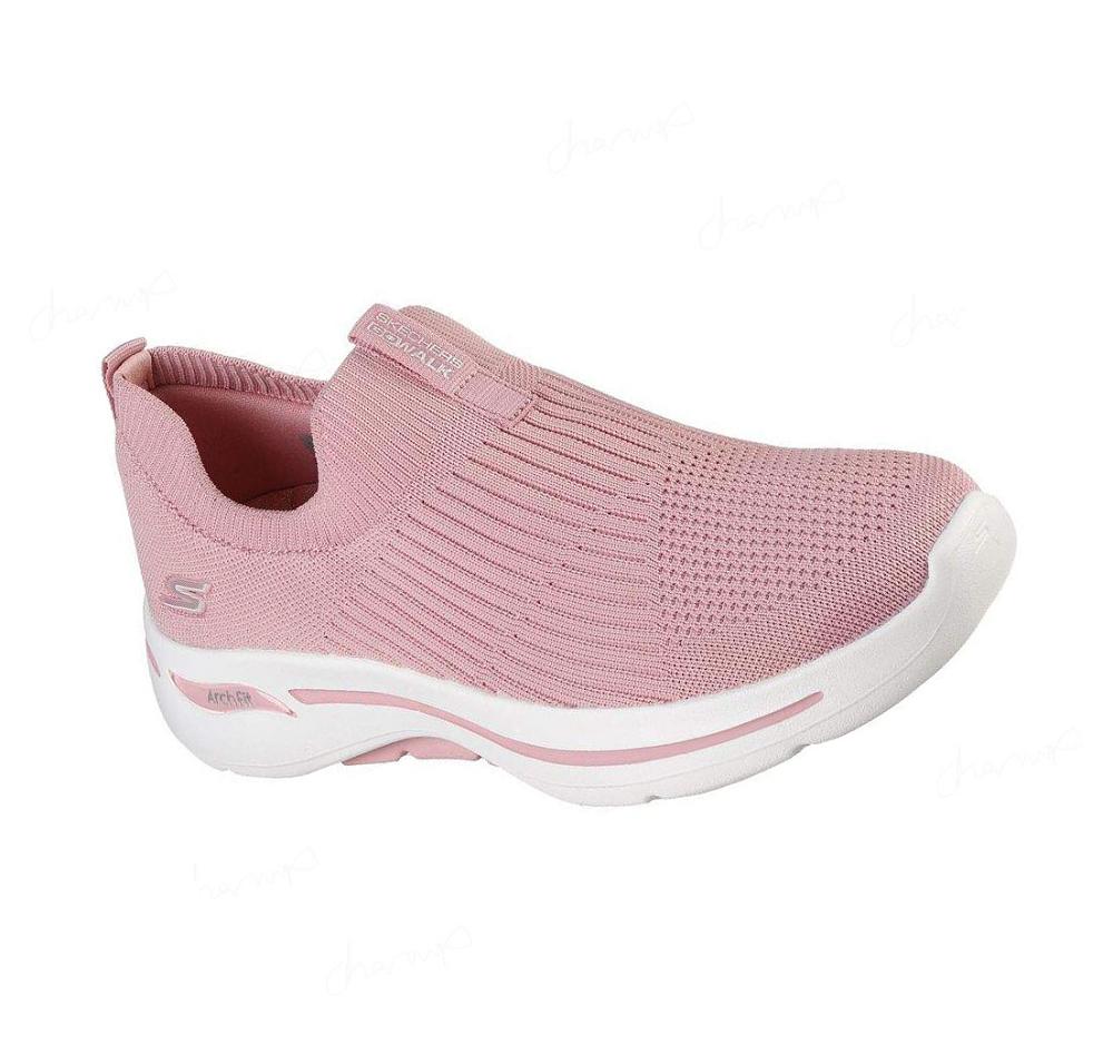 Zapatillas Para Caminar Skechers GOwalk Arch Fit - Iconic Mujer Rosas Claro | 5A130_AR