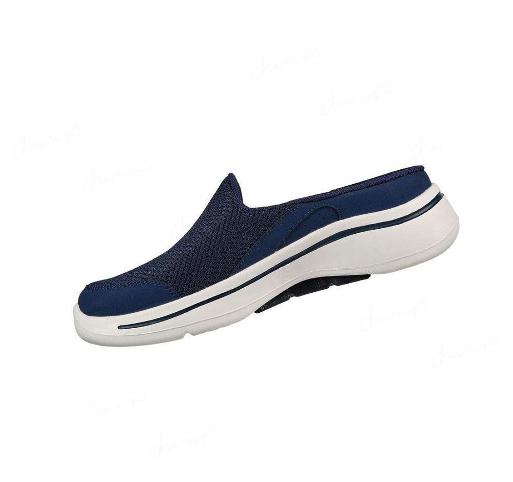 Zapatillas Para Caminar Skechers GOwalk Arch Fit - Seven Seas Mujer Azul Marino Blancas | 5A88K_AR