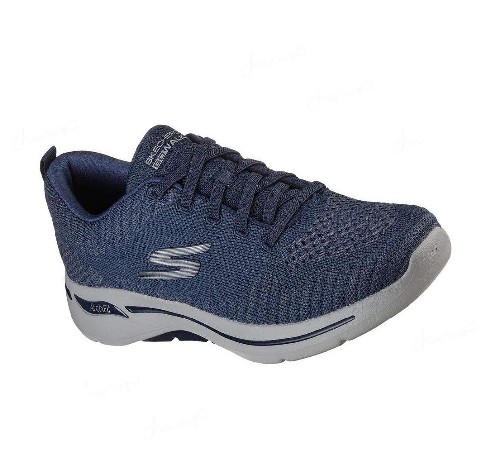 Zapatillas Para Caminar Skechers GOwalk Arch Fit - Grand Select Hombre Azul Marino | 5AT5B_AR