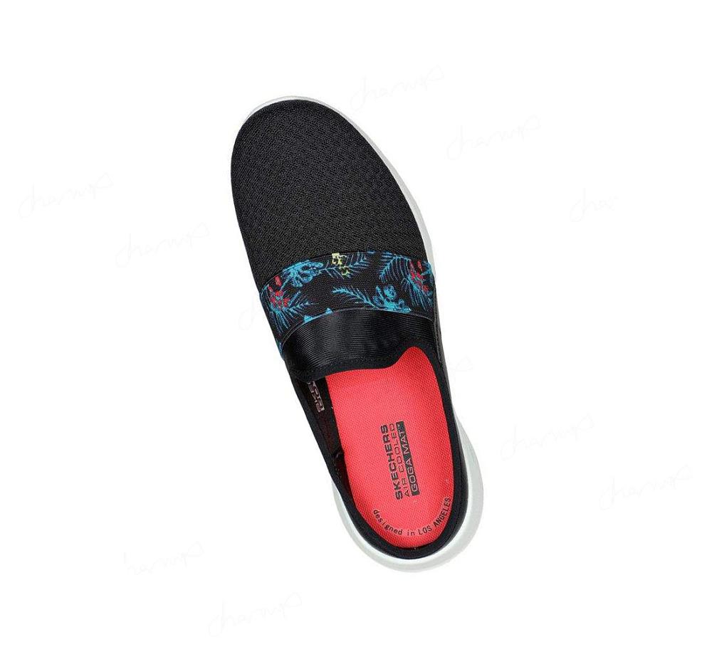 Zapatillas Para Caminar Skechers GOwalk Joy - Tropical Oasis Mujer Negras Rojas | 5T88C_AR