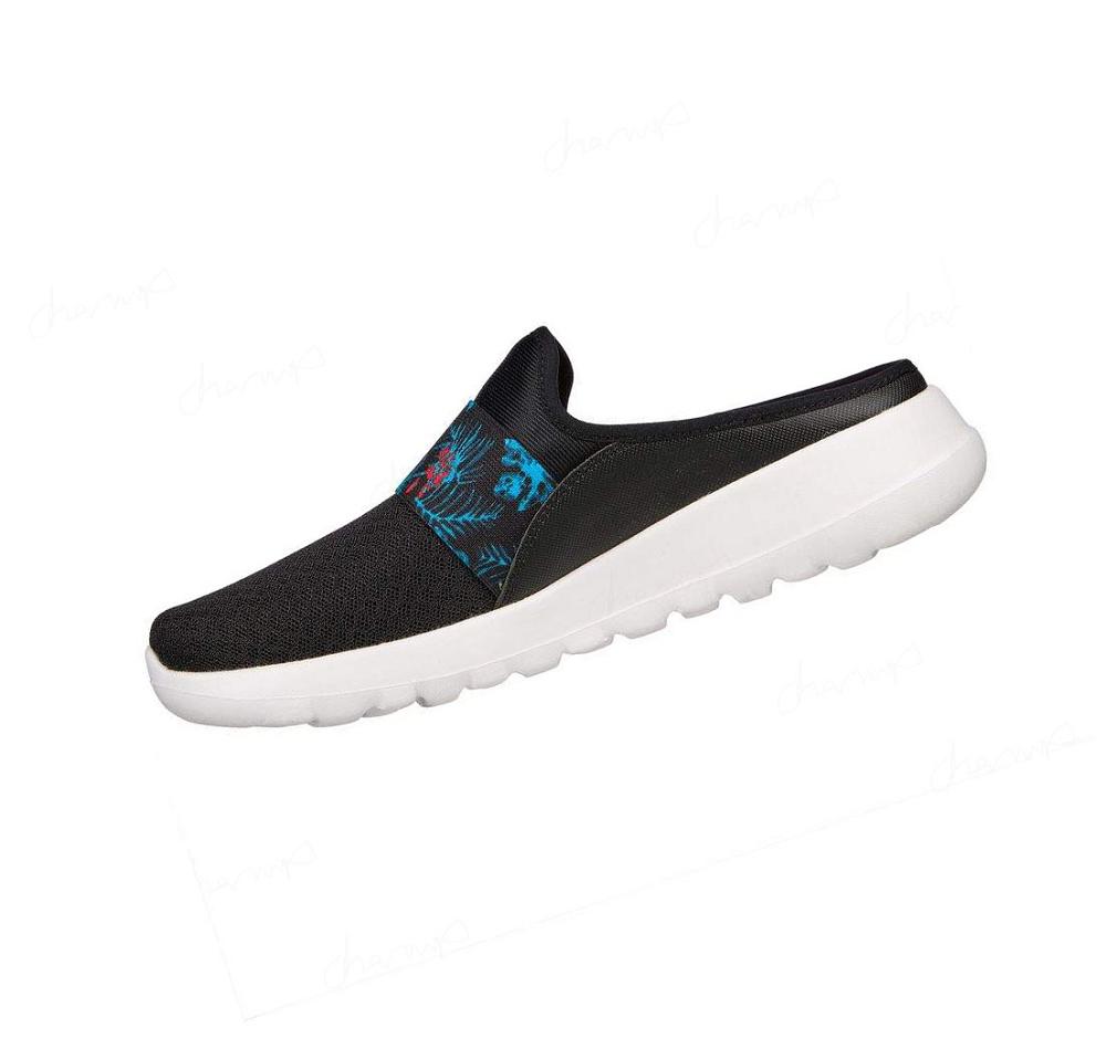 Zapatillas Para Caminar Skechers GOwalk Joy - Tropical Oasis Mujer Negras Rojas | 5T88C_AR