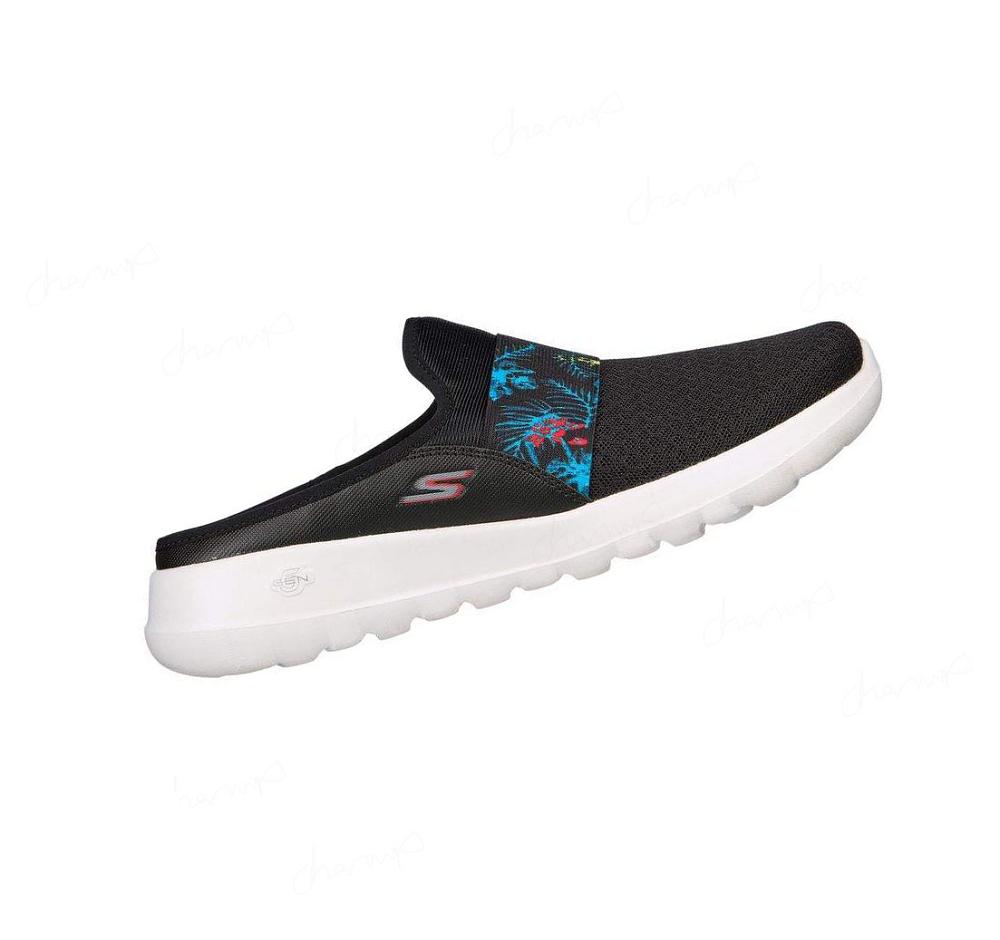 Zapatillas Para Caminar Skechers GOwalk Joy - Tropical Oasis Mujer Negras Rojas | 5T88C_AR