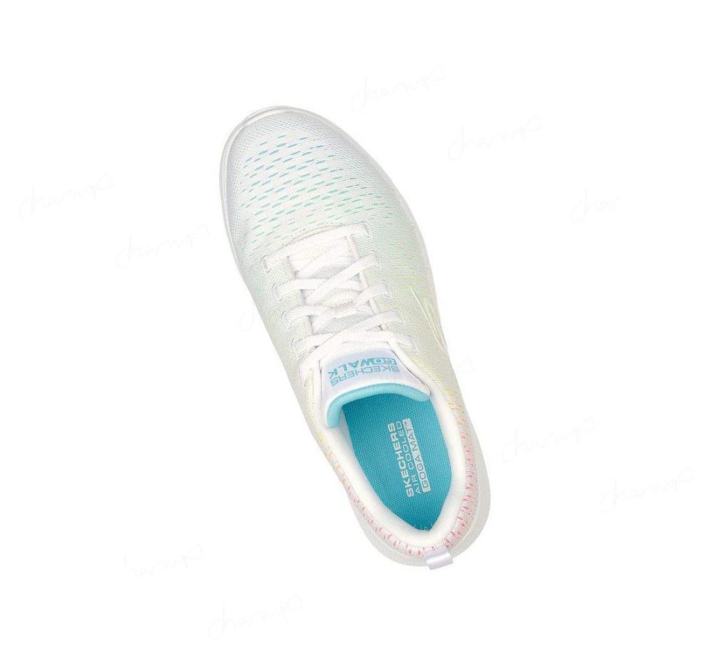 Zapatillas Para Caminar Skechers GOwalk 6 - Vibrant Energy Mujer Blancas Multicolor | 6523D_AR