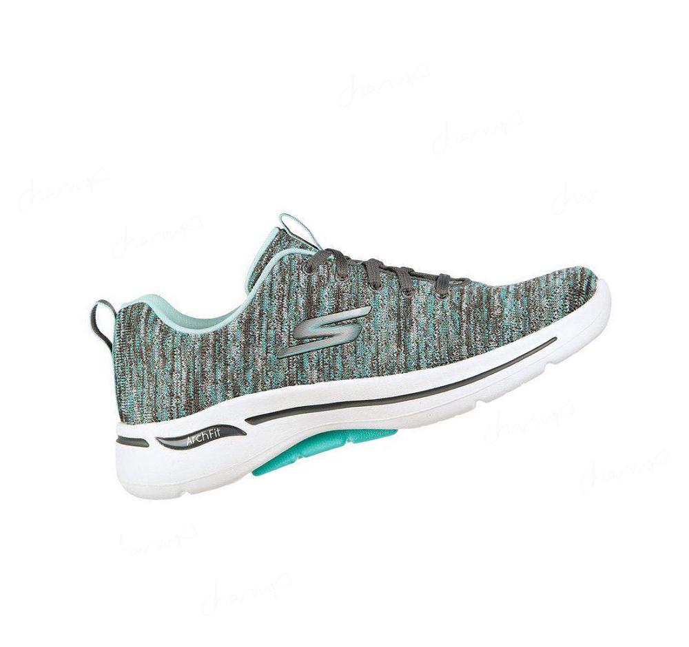 Zapatillas Para Caminar Skechers GOwalk Arch Fit - Glee Mujer Gris Turquesa | 6598R_AR