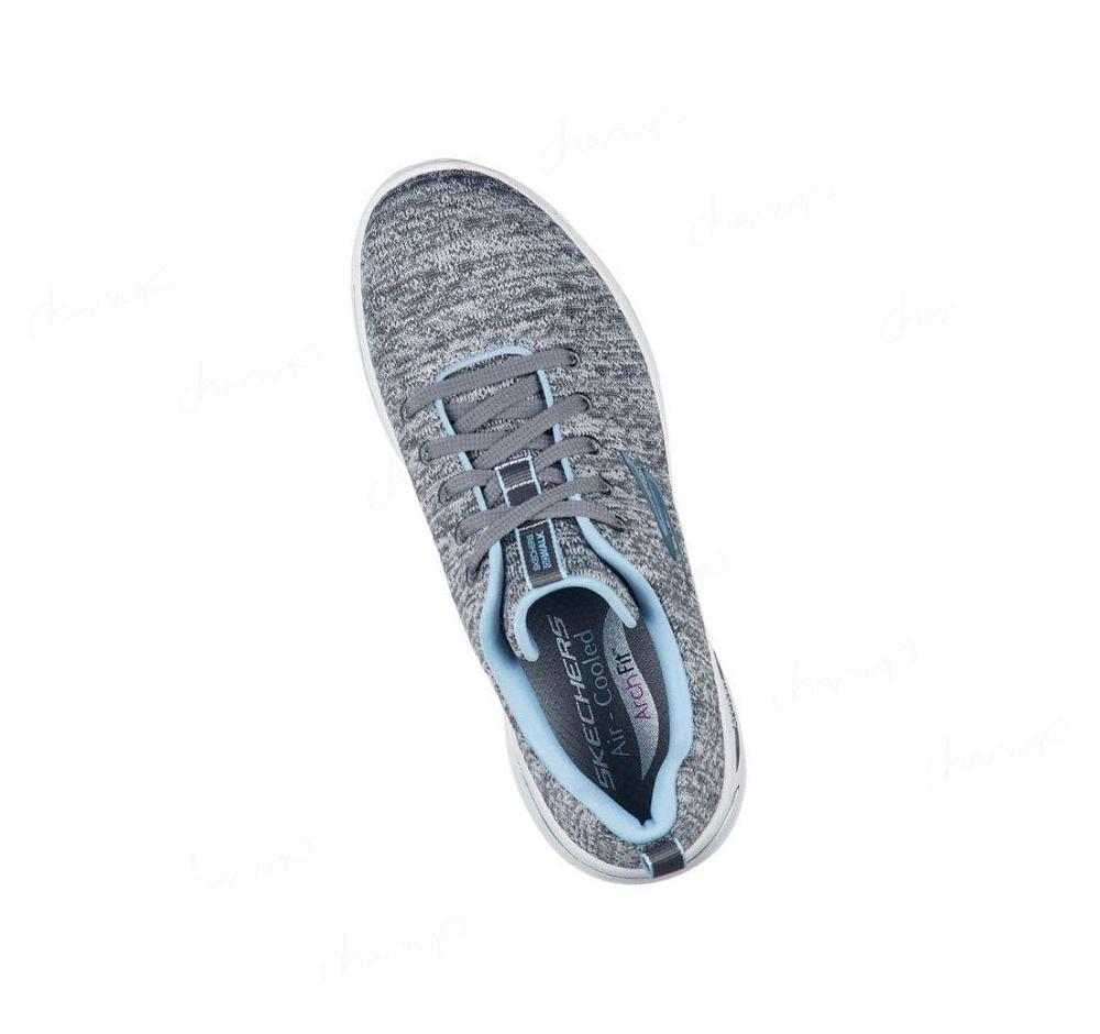 Zapatillas Para Caminar Skechers GOwalk Arch Fit - Glee Mujer Gris Azules Claro | 65T3G_AR