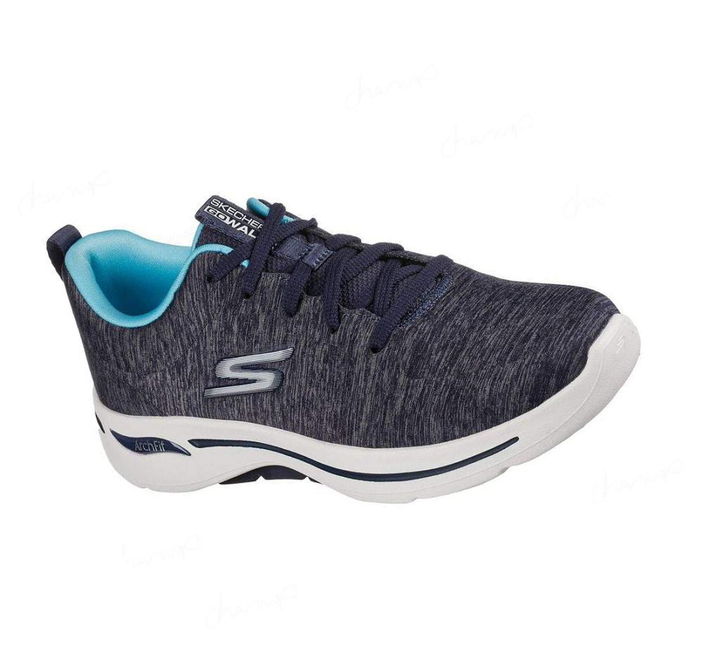 Zapatillas Para Caminar Skechers GOwalk Arch Fit - Moon Shadows Mujer Azul Marino | 6698C_AR