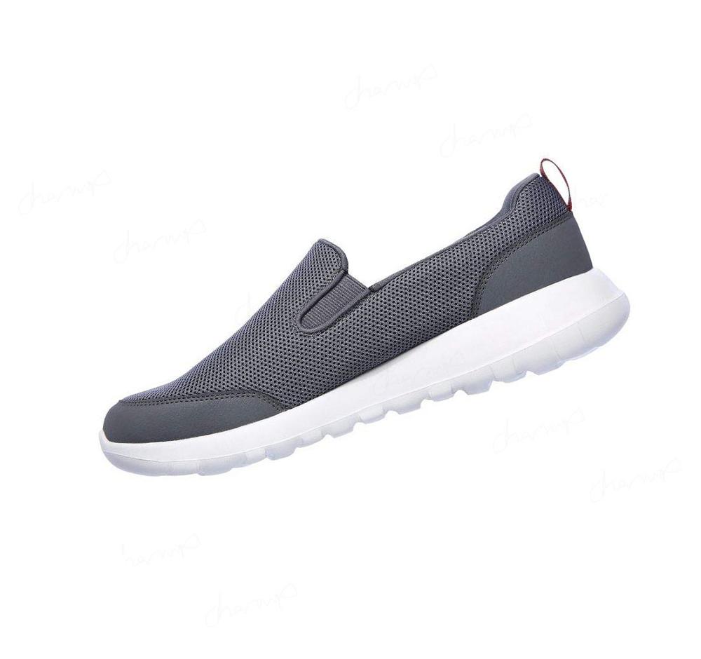 Zapatillas Para Caminar Skechers GOwalk Max - Clinched Hombre Gris Burdeos | 6912B_AR