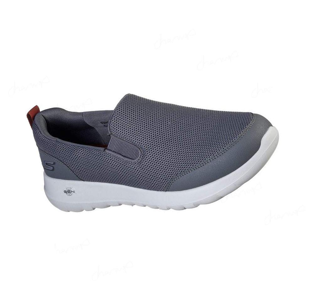 Zapatillas Para Caminar Skechers GOwalk Max - Clinched Hombre Gris Burdeos | 6912B_AR