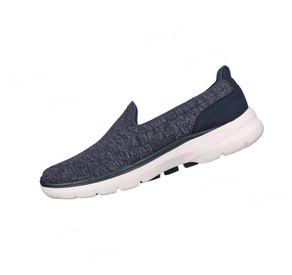 Zapatillas Para Caminar Skechers GOwalk 6 - Grand Horizon Mujer Azul Marino Blancas | 6AA8A_AR