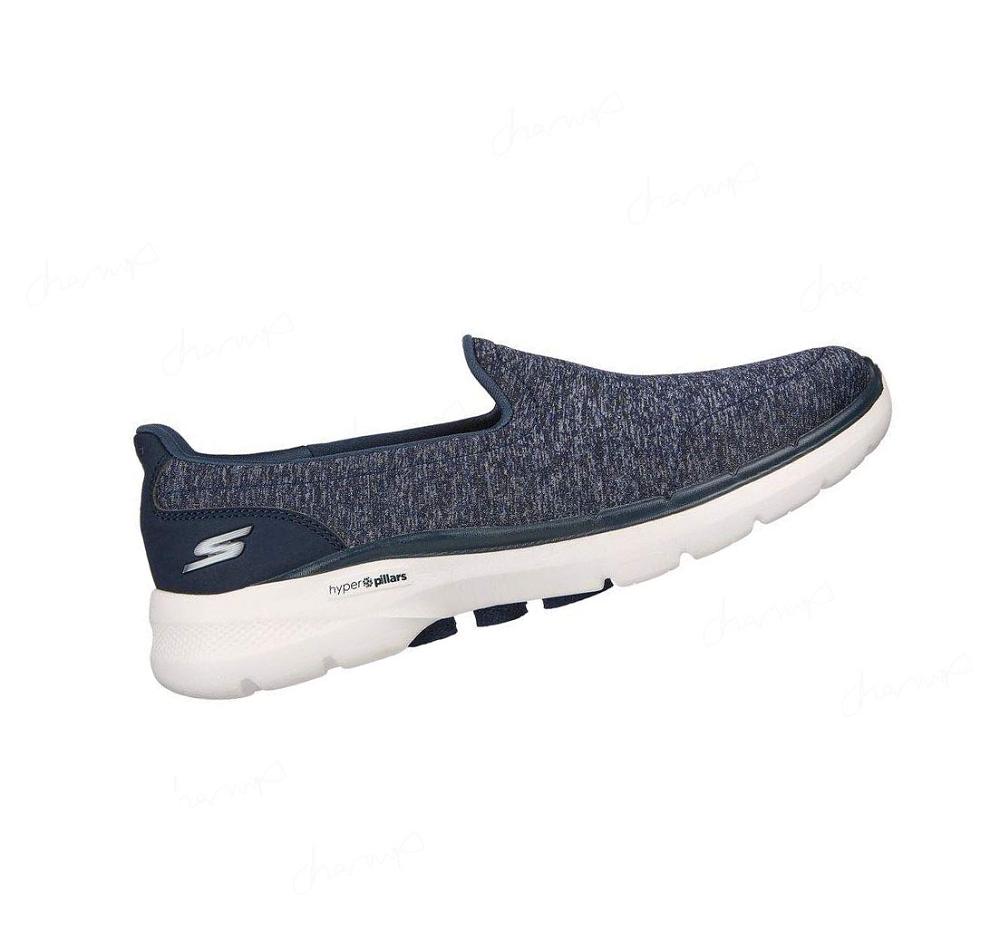 Zapatillas Para Caminar Skechers GOwalk 6 - Grand Horizon Mujer Azul Marino Blancas | 6AA8A_AR