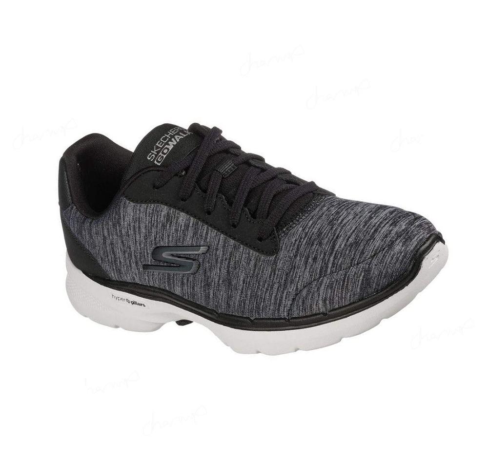 Zapatillas Para Caminar Skechers GOwalk 6 - Magic Melody Mujer Negras Blancas | 6AT3Q_AR