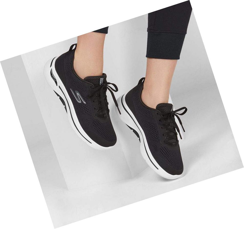 Zapatillas Para Caminar Skechers GOwalk Arch Fit - Motion Breeze Mujer Negras Blancas | 6TA8L_AR