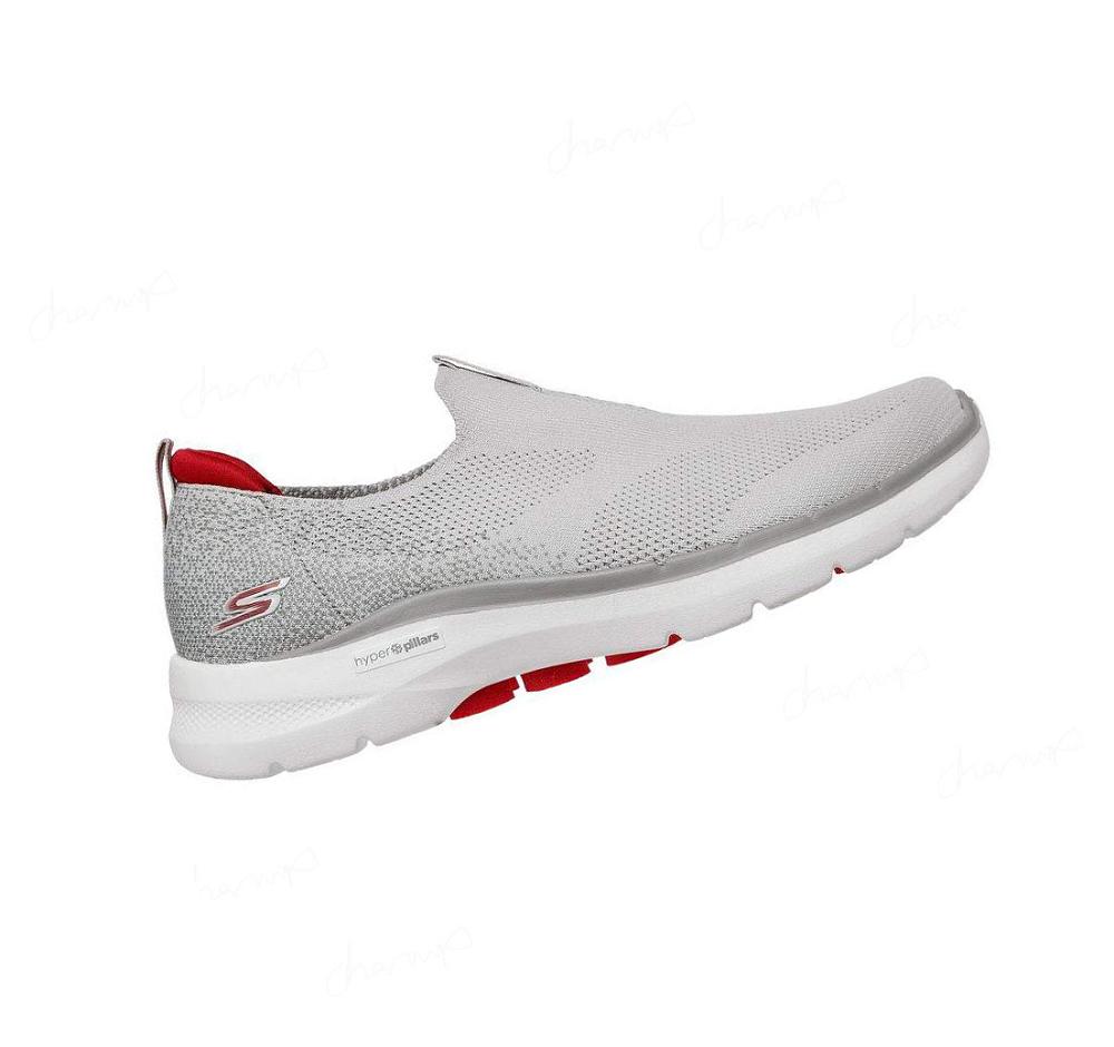 Zapatillas Para Caminar Skechers GOwalk 6 Hombre Gris Rojas | 8012W_AR